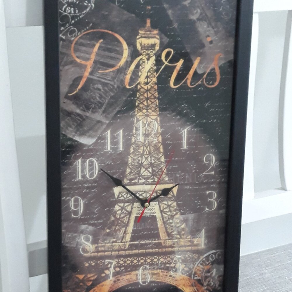Paris Eiffel Tower Wall Clock